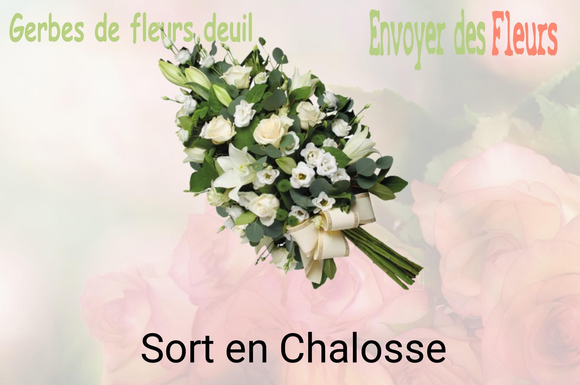 Gerbe de fleurs de deuil livrée à Sort-en-Chalosse